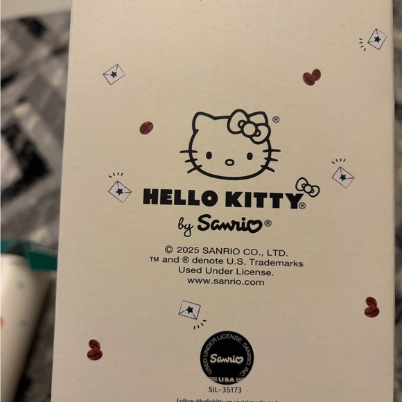 2025 Statbucks Hello Kitty Plush with Red Bow and Green...